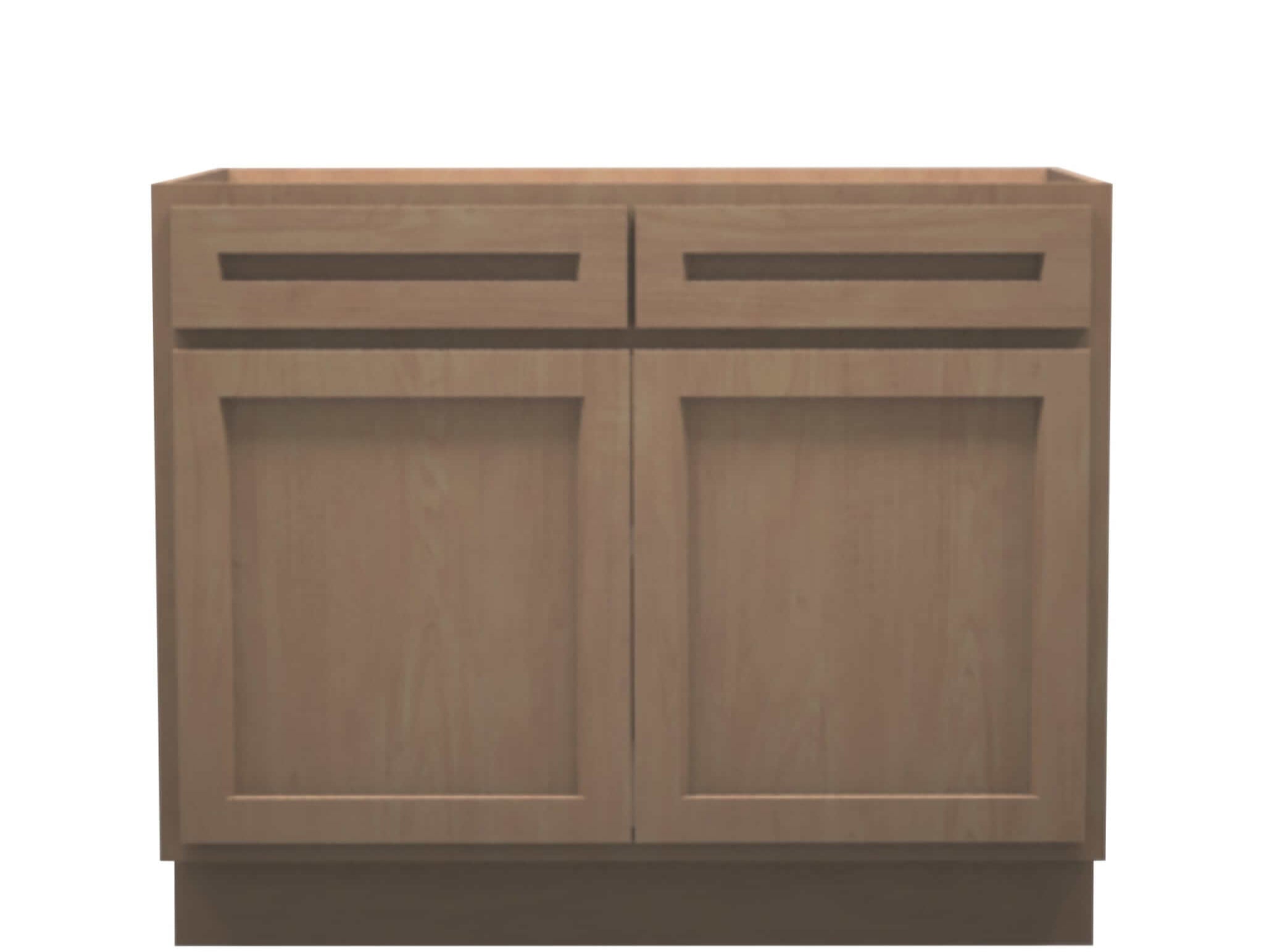 American Made Shaker RTA VB42 Vanity Base Cabinet-Unfinished Stain Grade