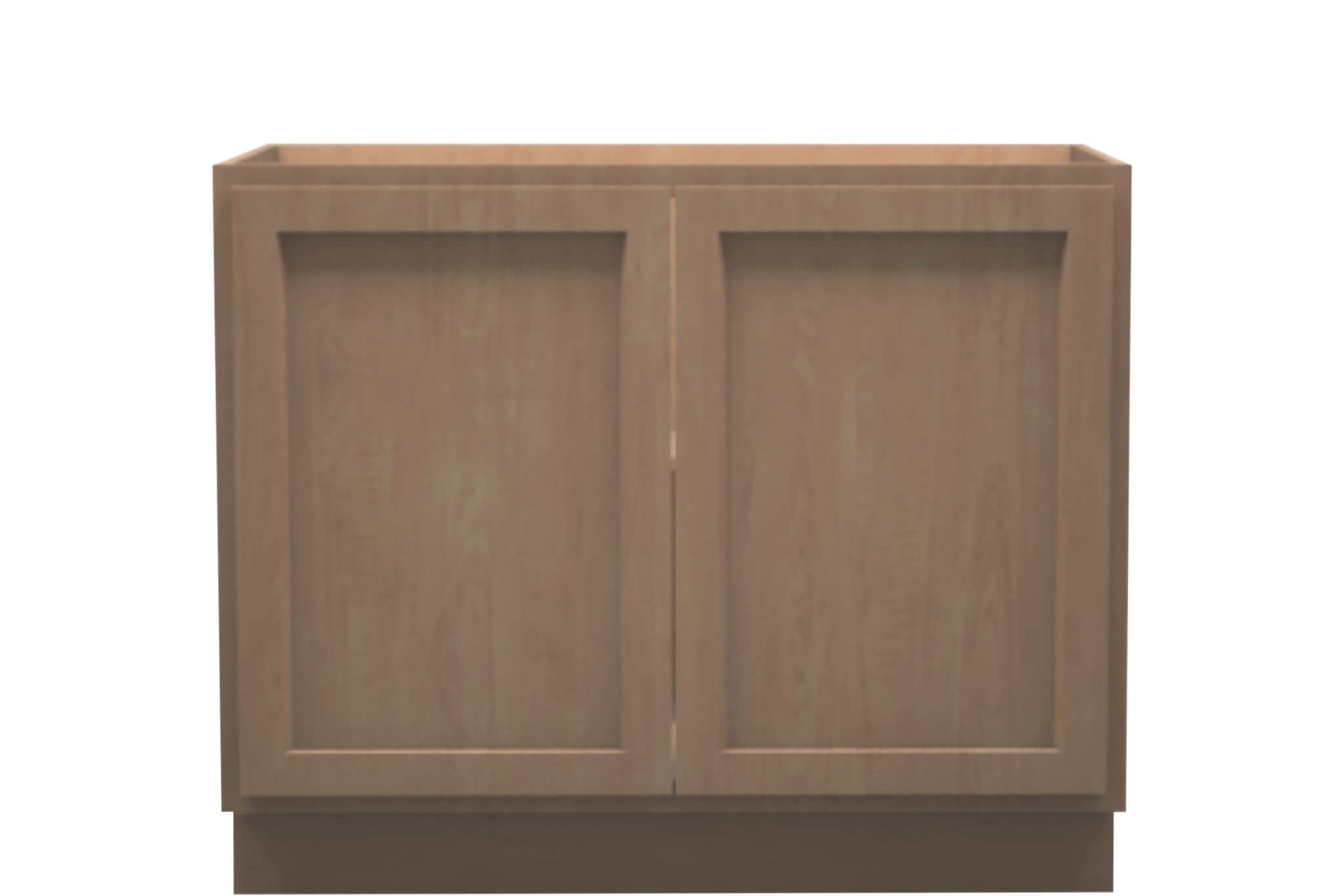 American Made Shaker RTA VB42FHD Vanity Full Height Door Base Cabinet-Unfinished Stain Grade