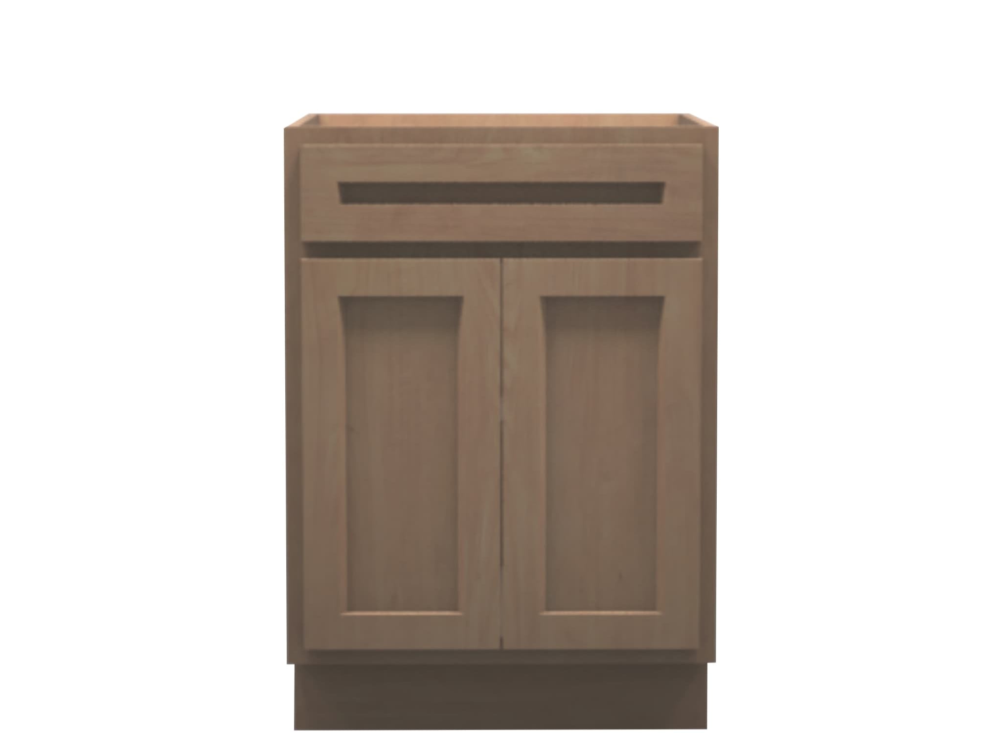 American Made Shaker RTA VSB24 Vanity Sink Base Cabinet-Unfinished Stain Grade