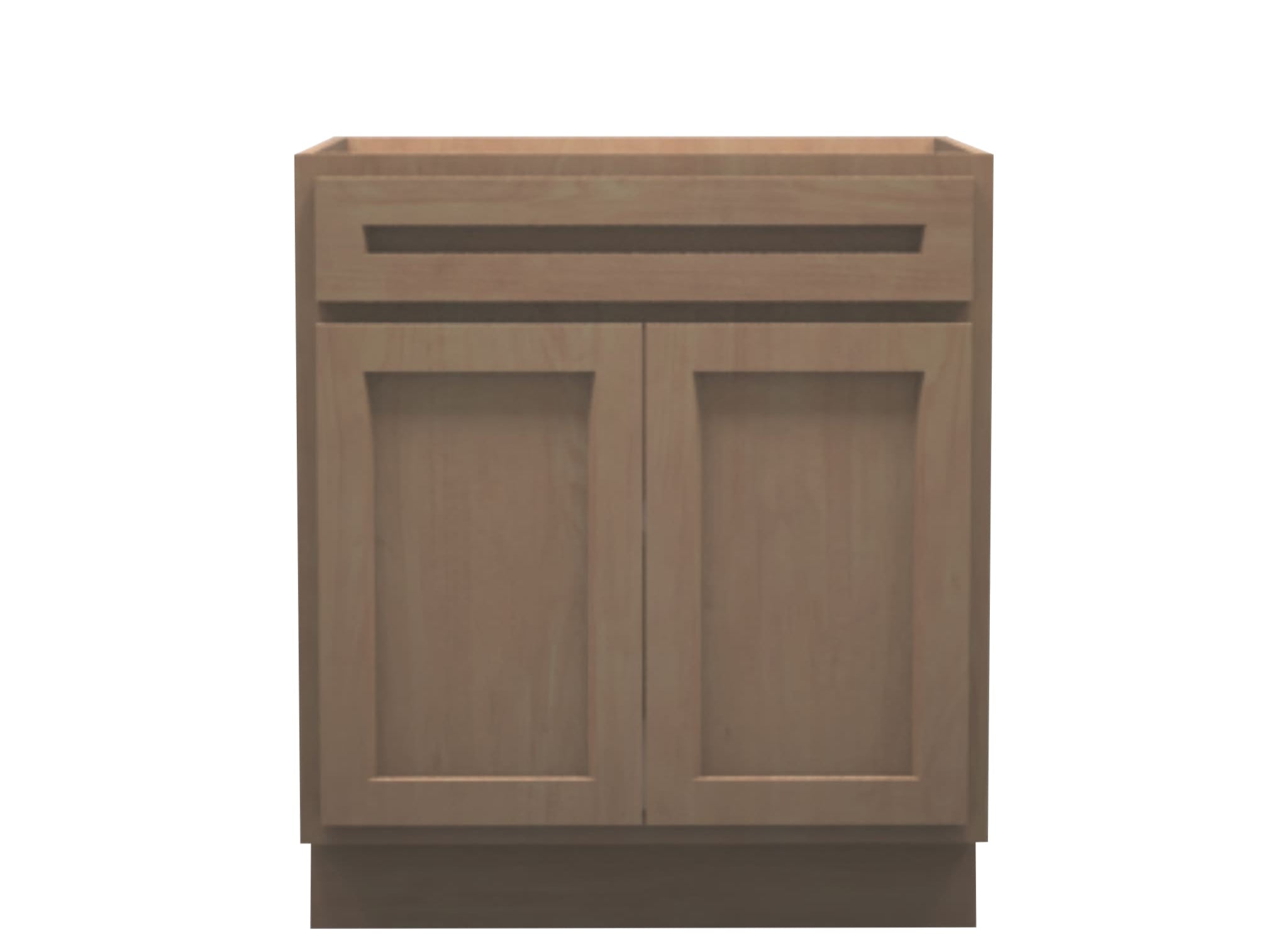 American Made Shaker RTA VSB30 Vanity Sink Base Cabinet-Unfinished Stain Grade