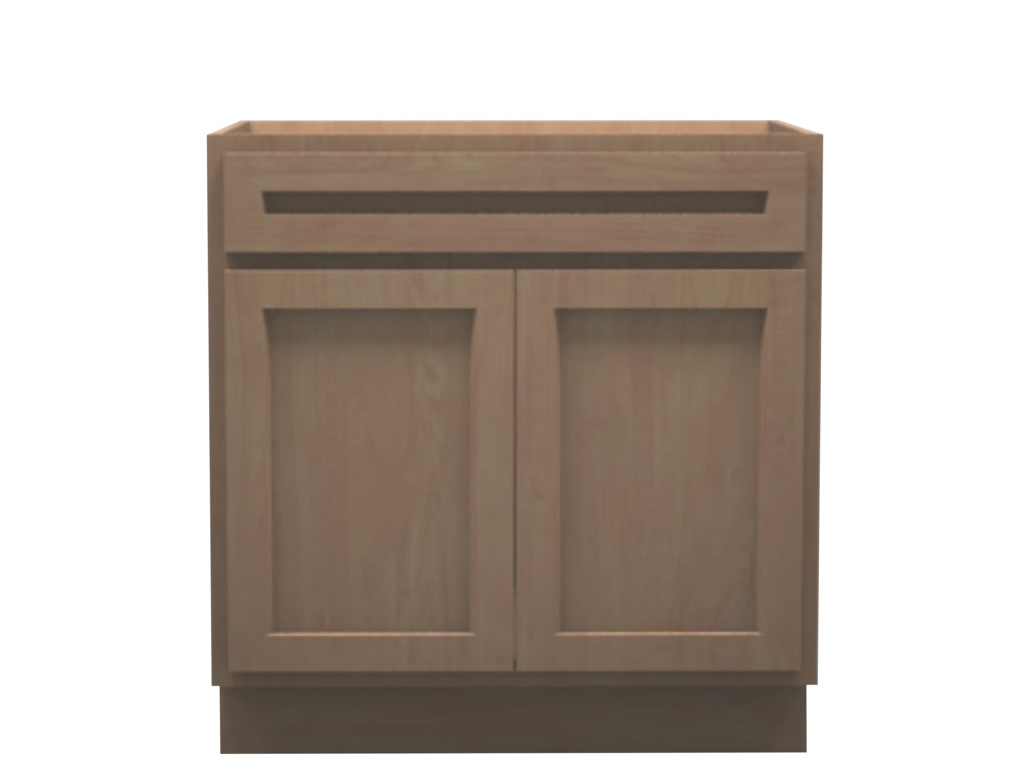 American Made Shaker RTA VSB33 Vanity Sink Base Cabinet-Unfinished Stain Grade