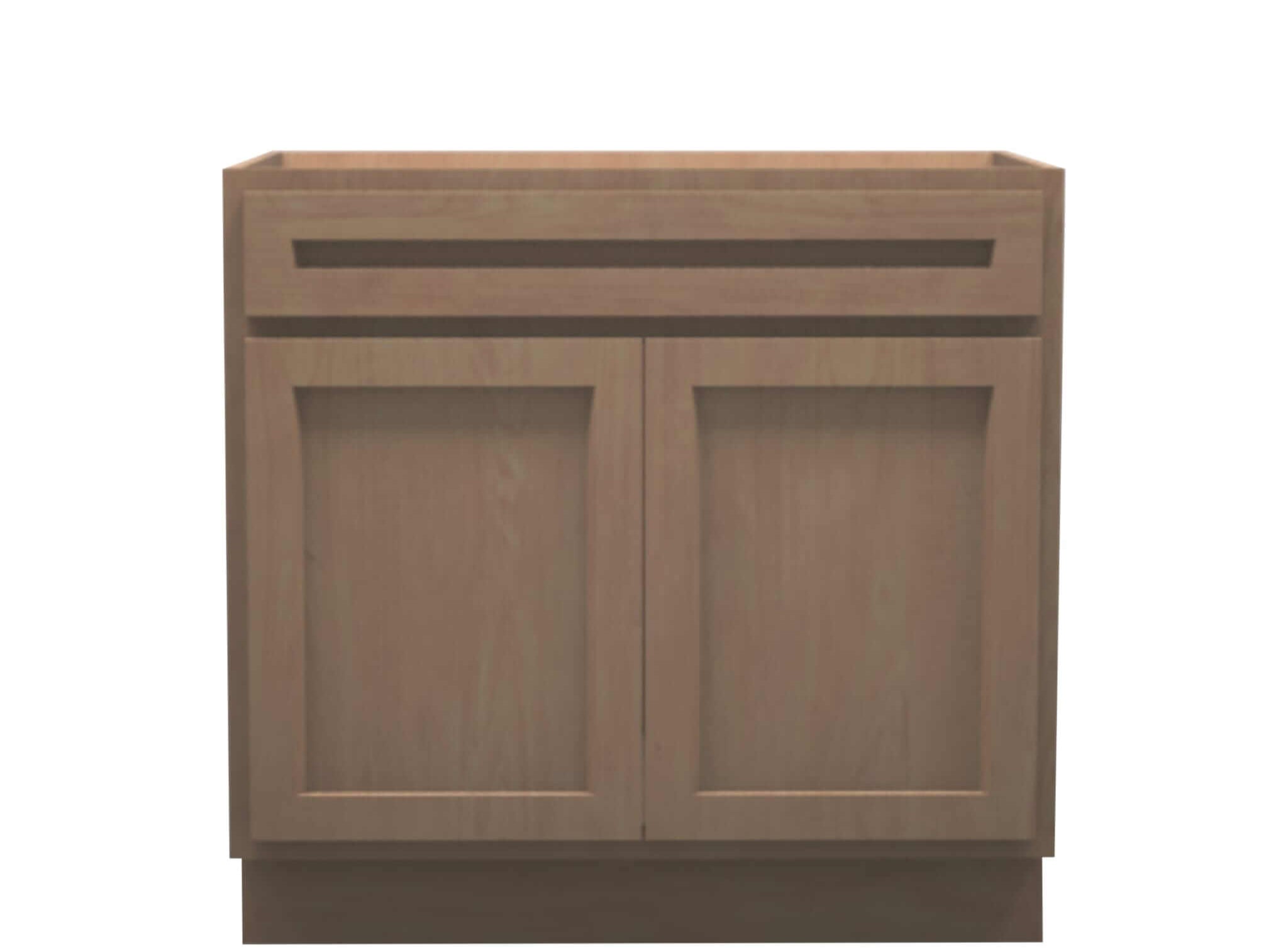 American Made Shaker RTA VSB36 Vanity Sink Base Cabinet-Unfinished Stain Grade