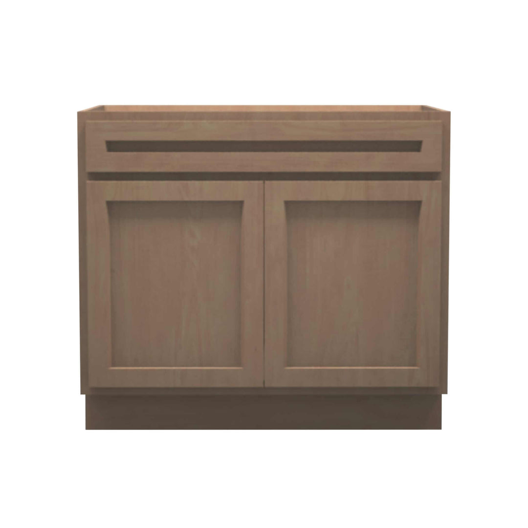 American Made Shaker RTA VSB39 Vanity Sink Base Cabinet-Unfinished Stain Grade