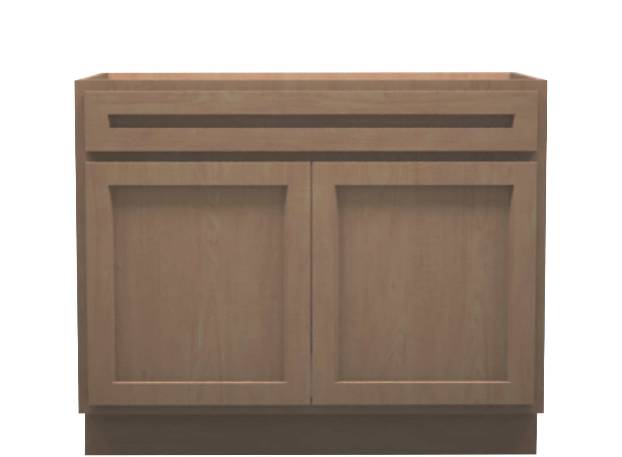 American Made Shaker RTA VSB42 Vanity Sink Base Cabinet-Unfinished Stain Grade