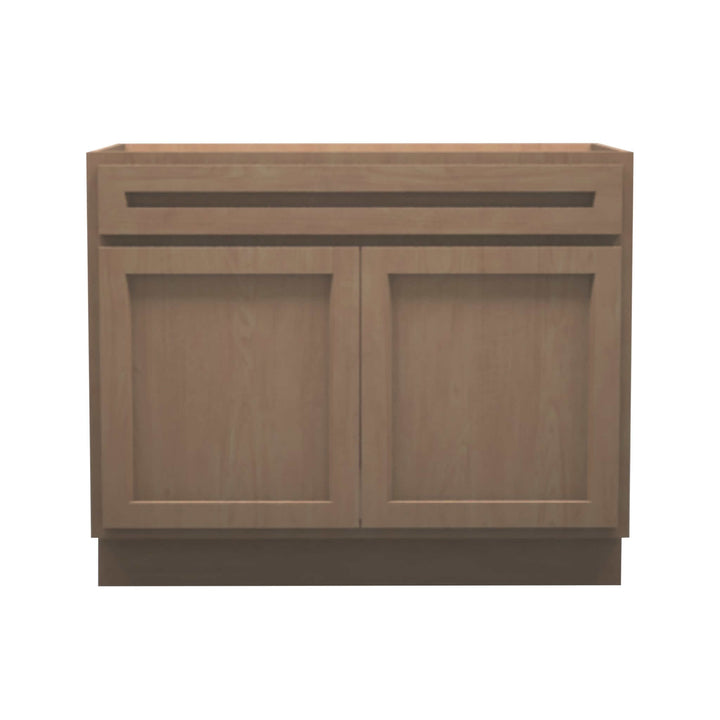 American Made Shaker RTA VSB42 Vanity Sink Base Cabinet-Unfinished Stain Grade