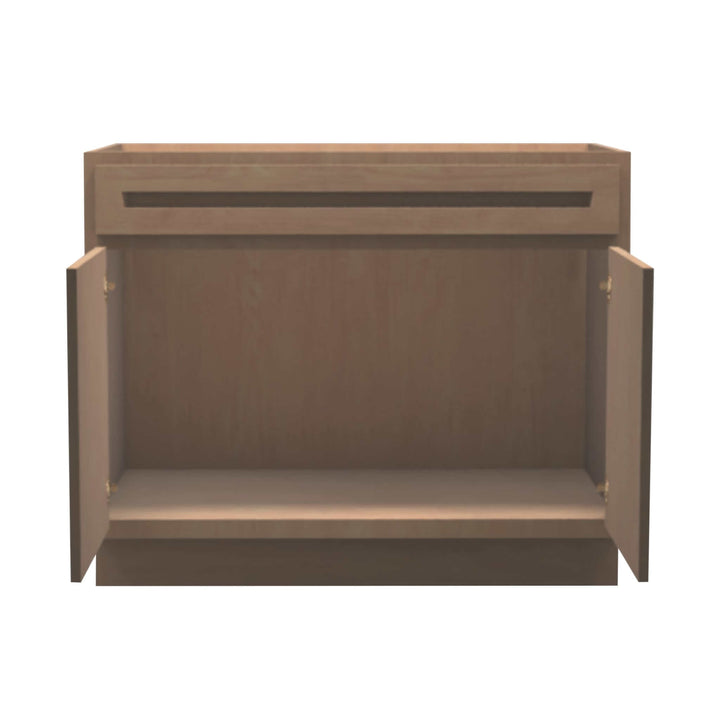 American Made Shaker RTA VB42 Vanity Base Cabinet-Unfinished Stain Grade