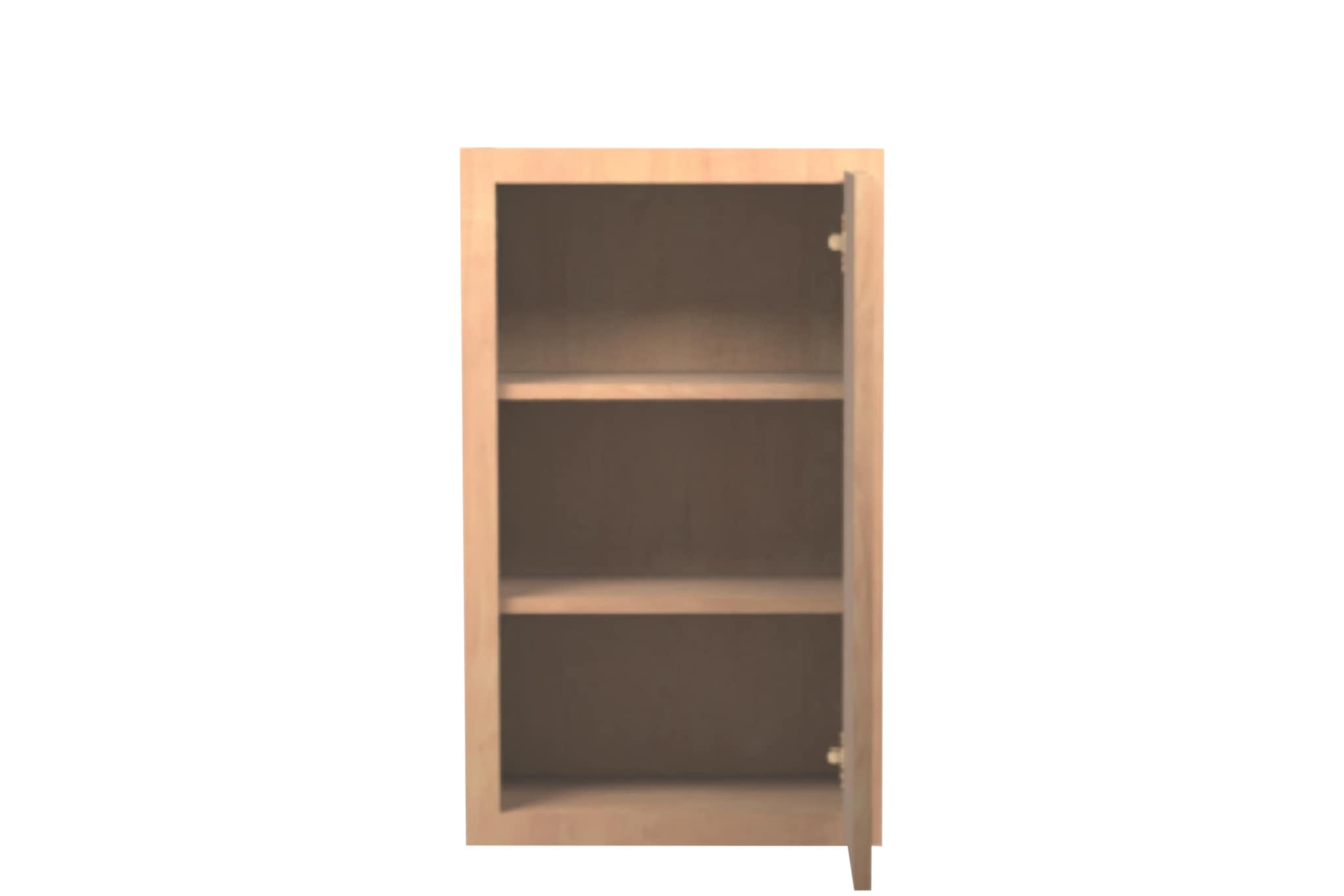 American Made Shaker RTA W1830 Wall Cabinet-Unfinished Stain Grade