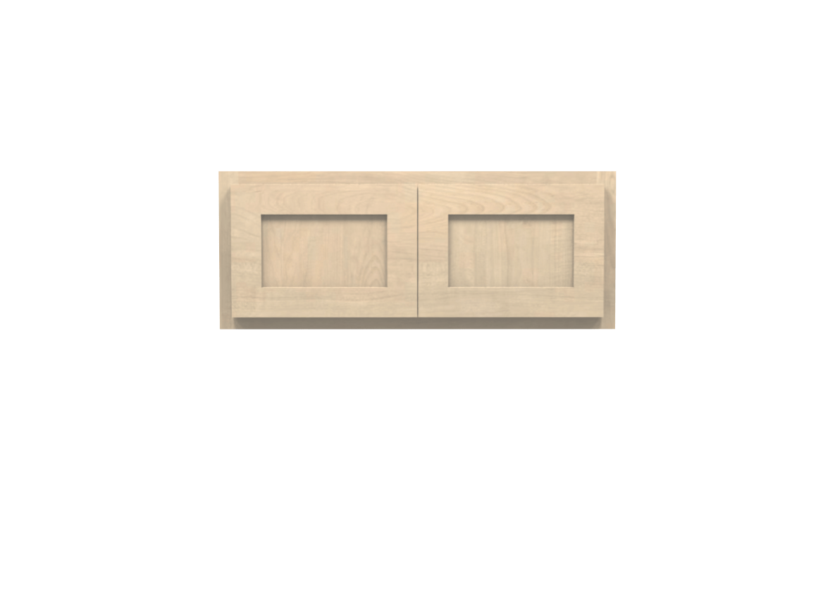 Unfinished Maple Wall Bridge Cabinet 30