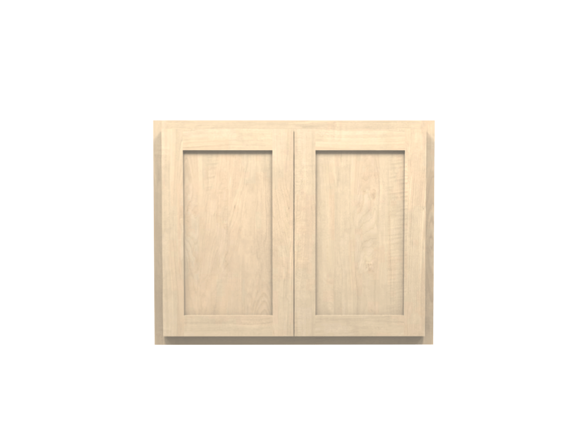 Unfinished Maple Wall Bridge Cabinet 30