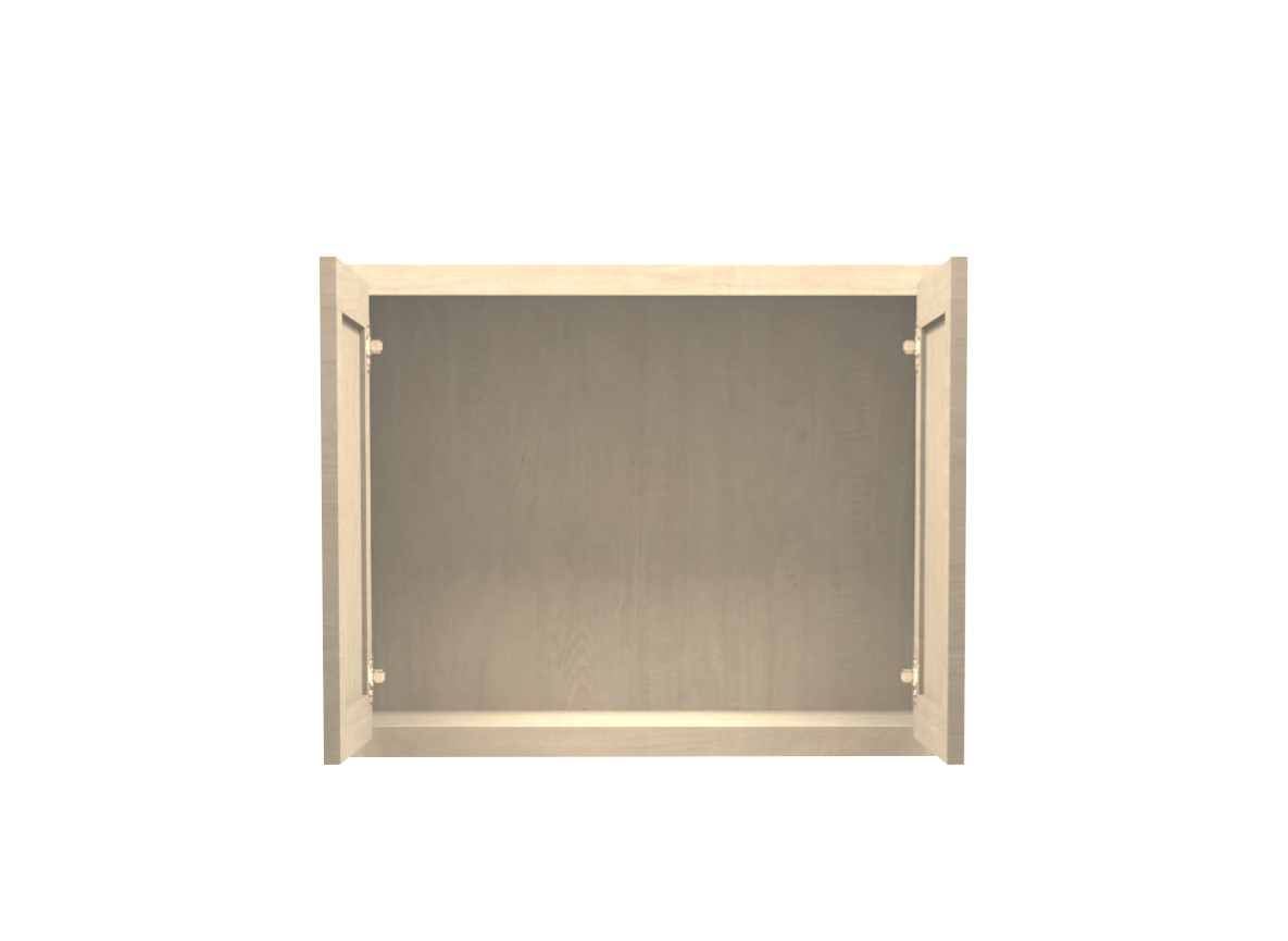 Unfinished Maple Wall Bridge Cabinet 30