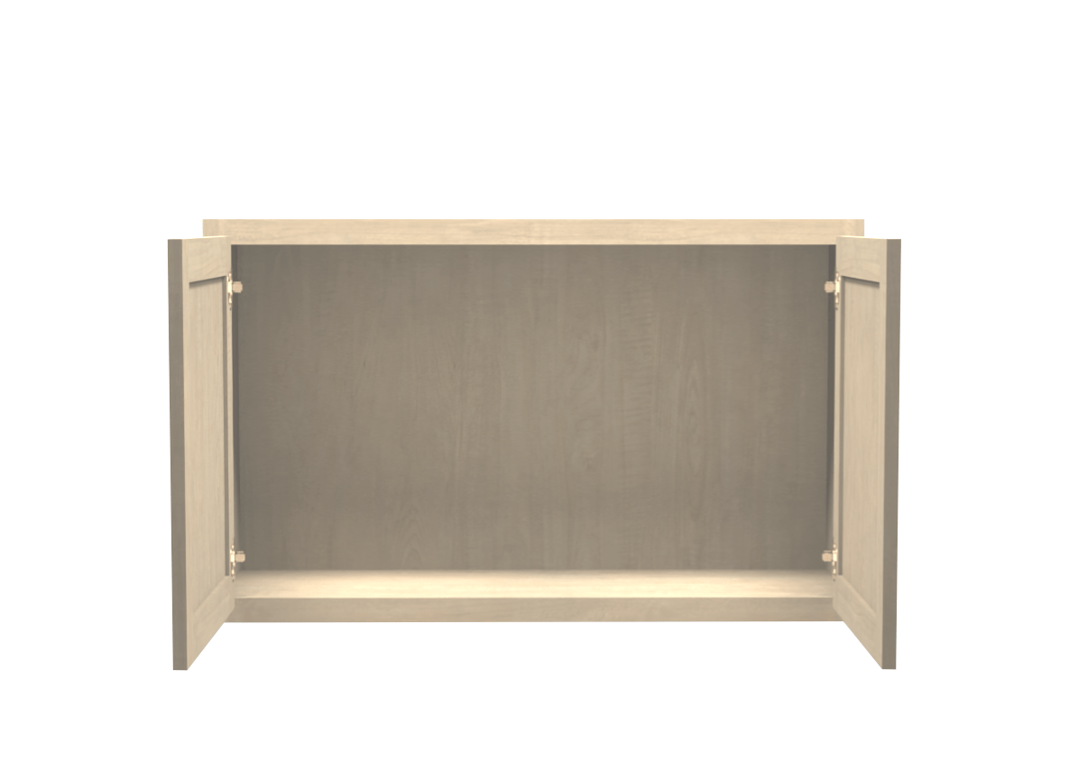 American Made Shaker RTA W3924 Wall Cabinet-Unfinished Maple