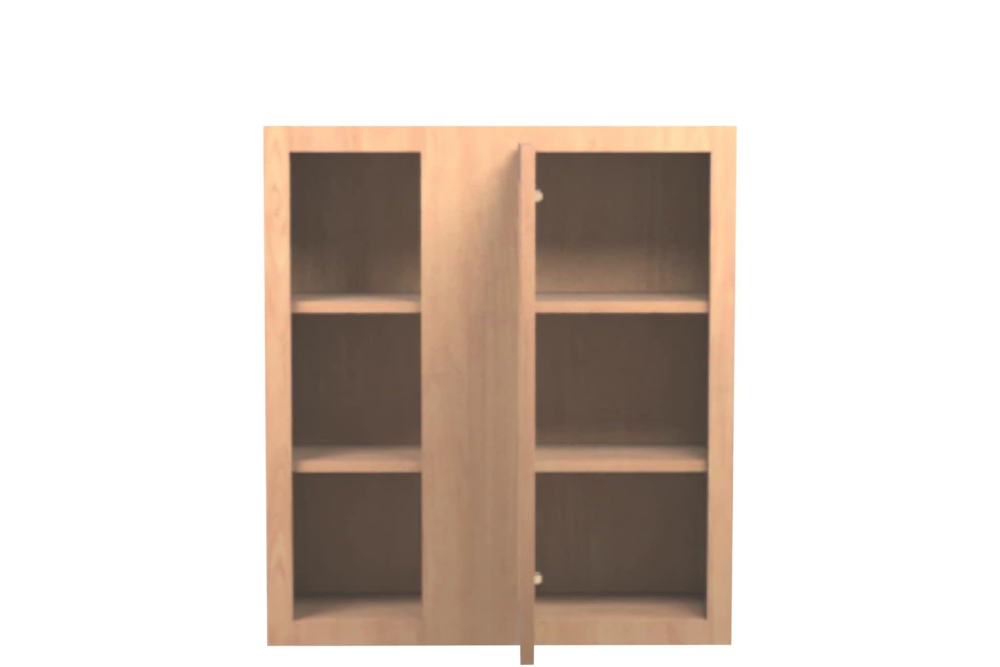 American Made Shaker RTA WBC2730 Wall Blind Corner Cabinet-Unfinished Stain Grade