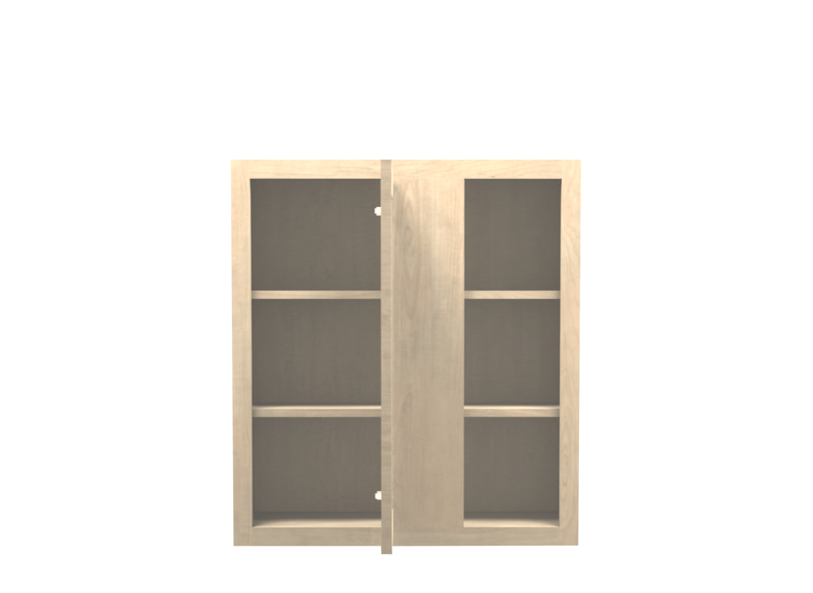 Unfinished Shaker Wall Blind Corner Cabinet 27