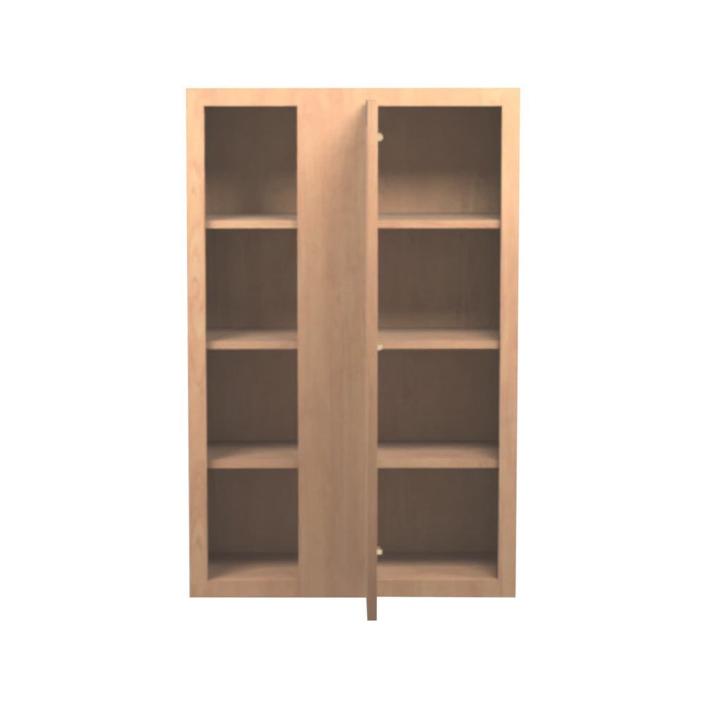 American Made Shaker RTA WBC2742 Wall Blind Corner Cabinet-Unfinished Stain Grade