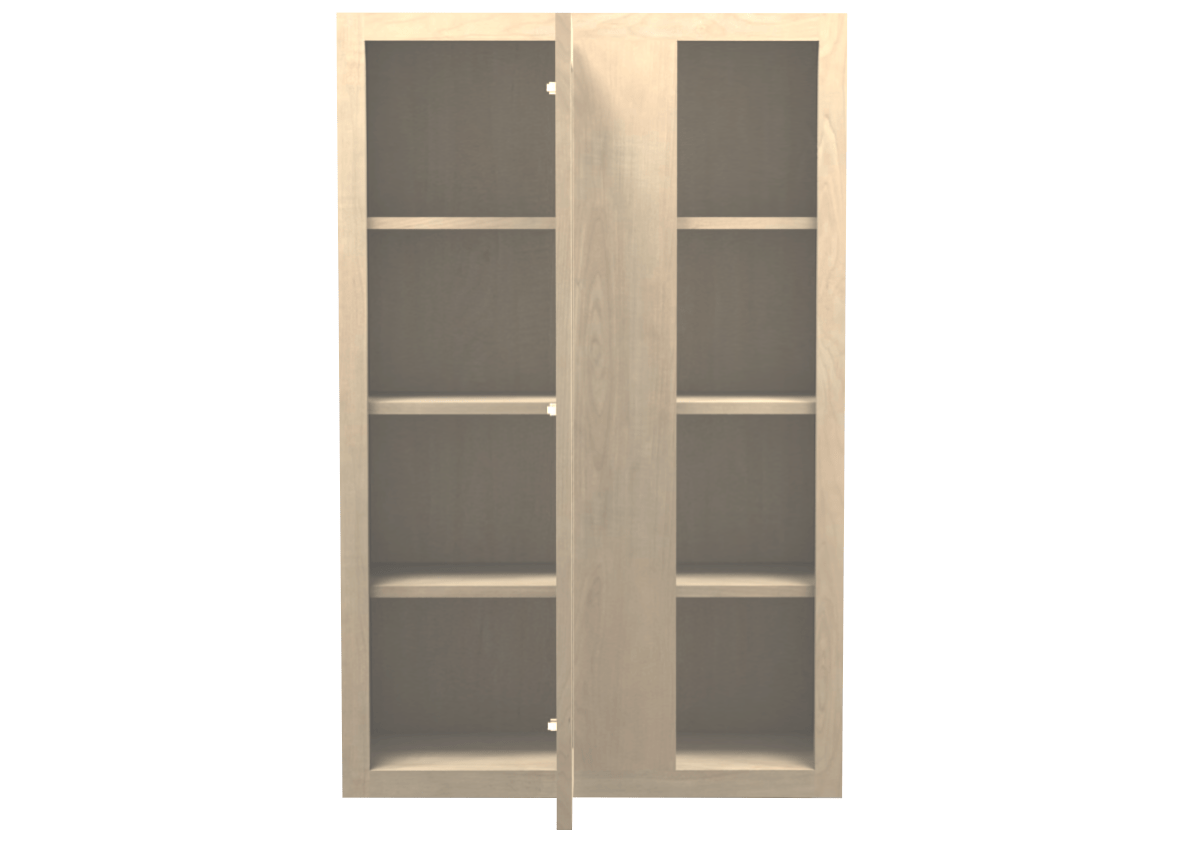 Unfinished Shaker Wall Blind Corner Cabinet 27