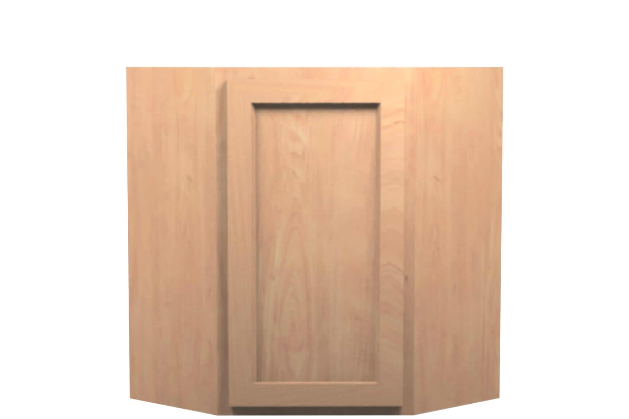 American Made Shaker RTA WDC2430 Wall Diagonal Corner Cabinet-Unfinished Stain Grade