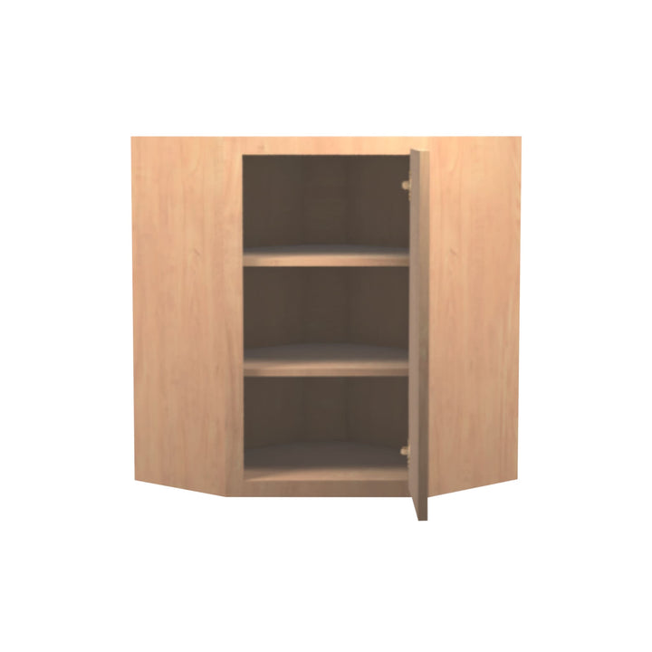American Made Shaker RTA WDC2430 Wall Diagonal Corner Cabinet-Unfinished Stain Grade