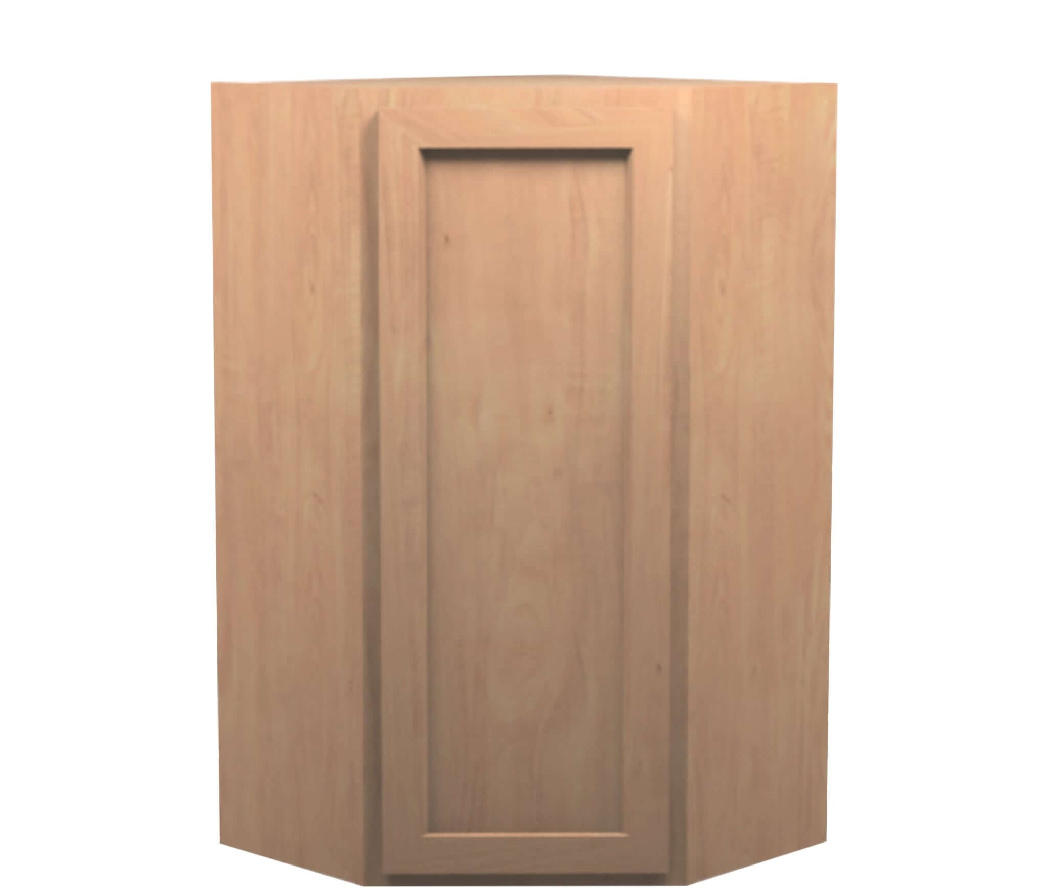 American Made Shaker RTA WDC2442 Wall Diagonal Corner Cabinet-Unfinished Stain Grade