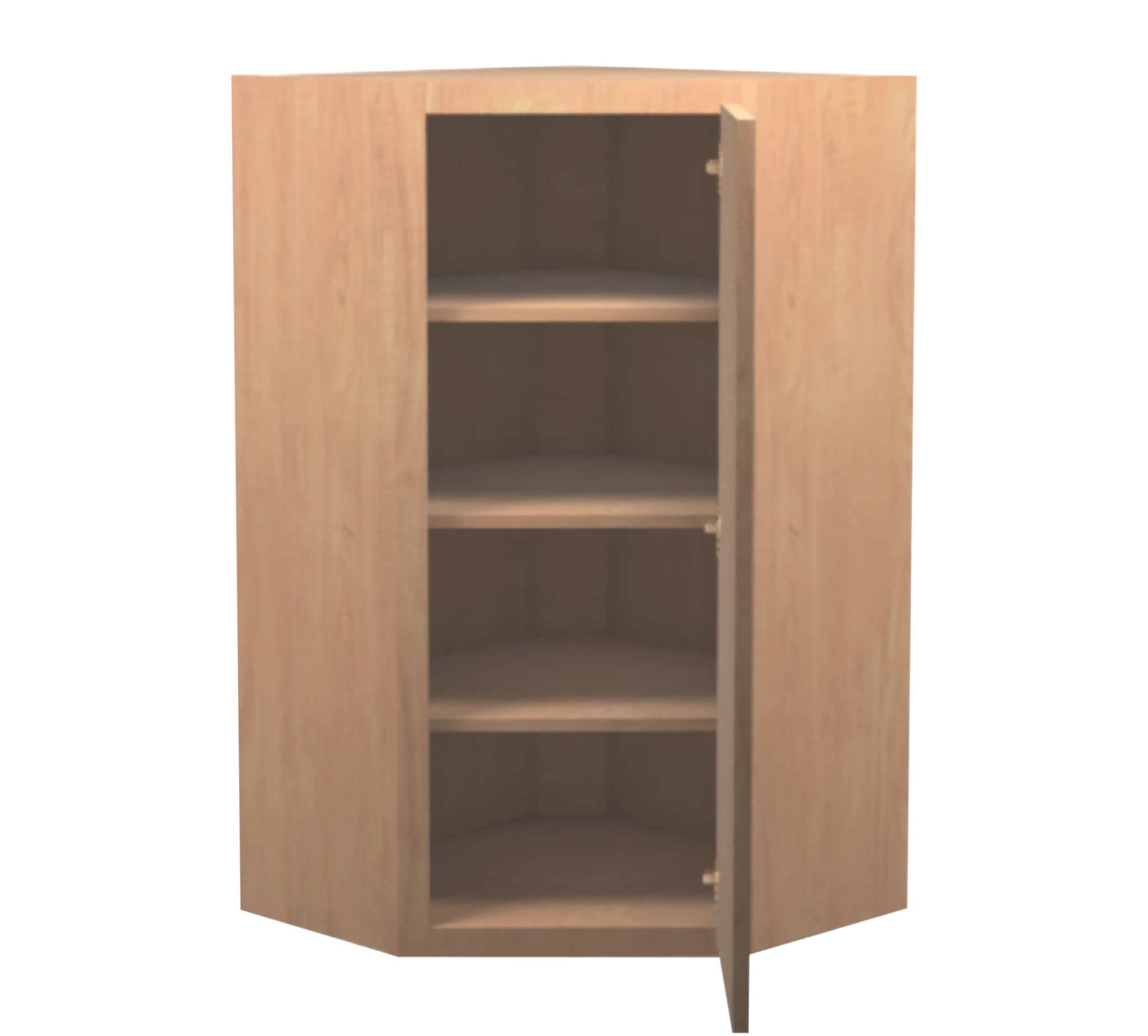 American Made Shaker RTA WDC2442 Wall Diagonal Corner Cabinet-Unfinished Stain Grade