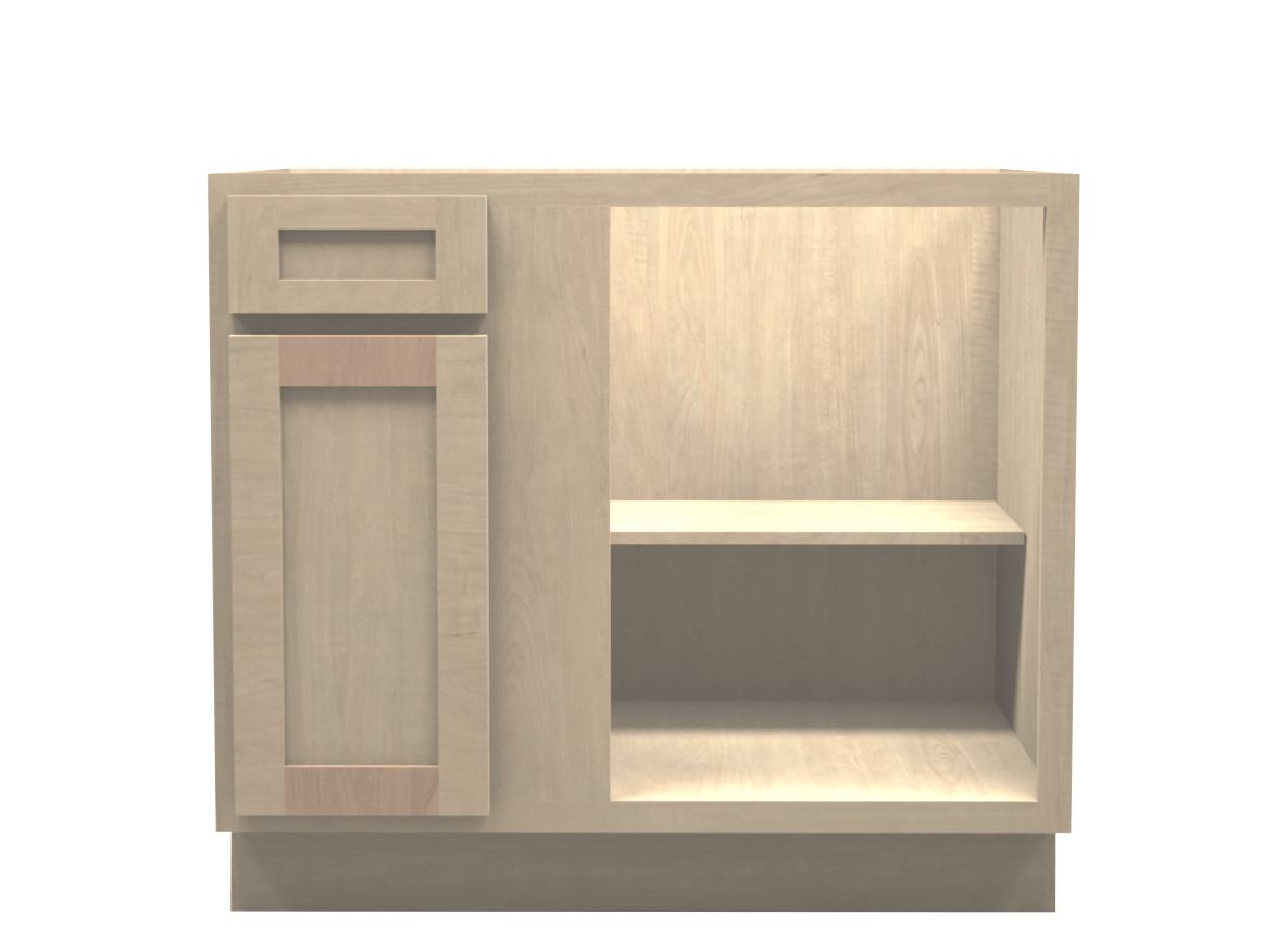 Unfinished Shaker Blind Corner Cabinet Right 39 - 42