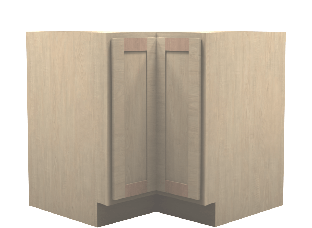 Unfinished Shaker Base Corner Cabinet 36