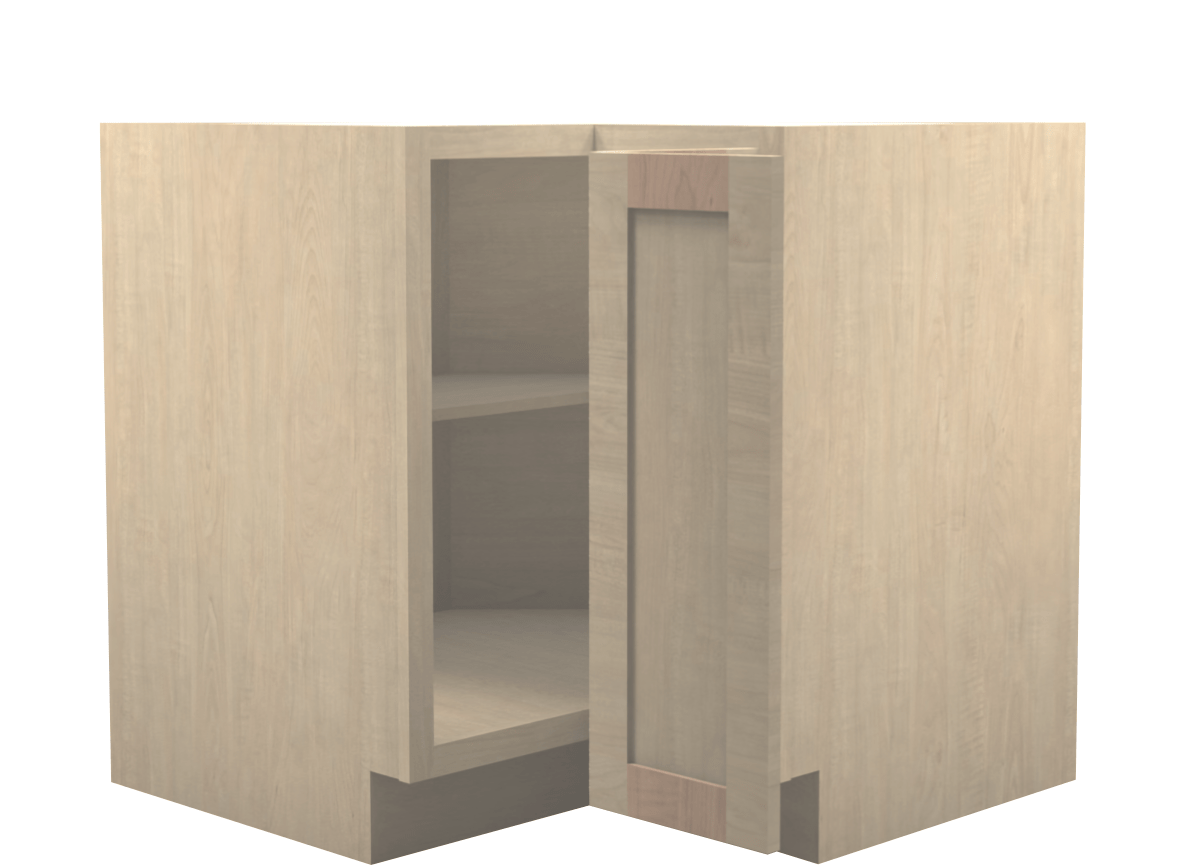 Unfinished Shaker Base Corner Cabinet 36