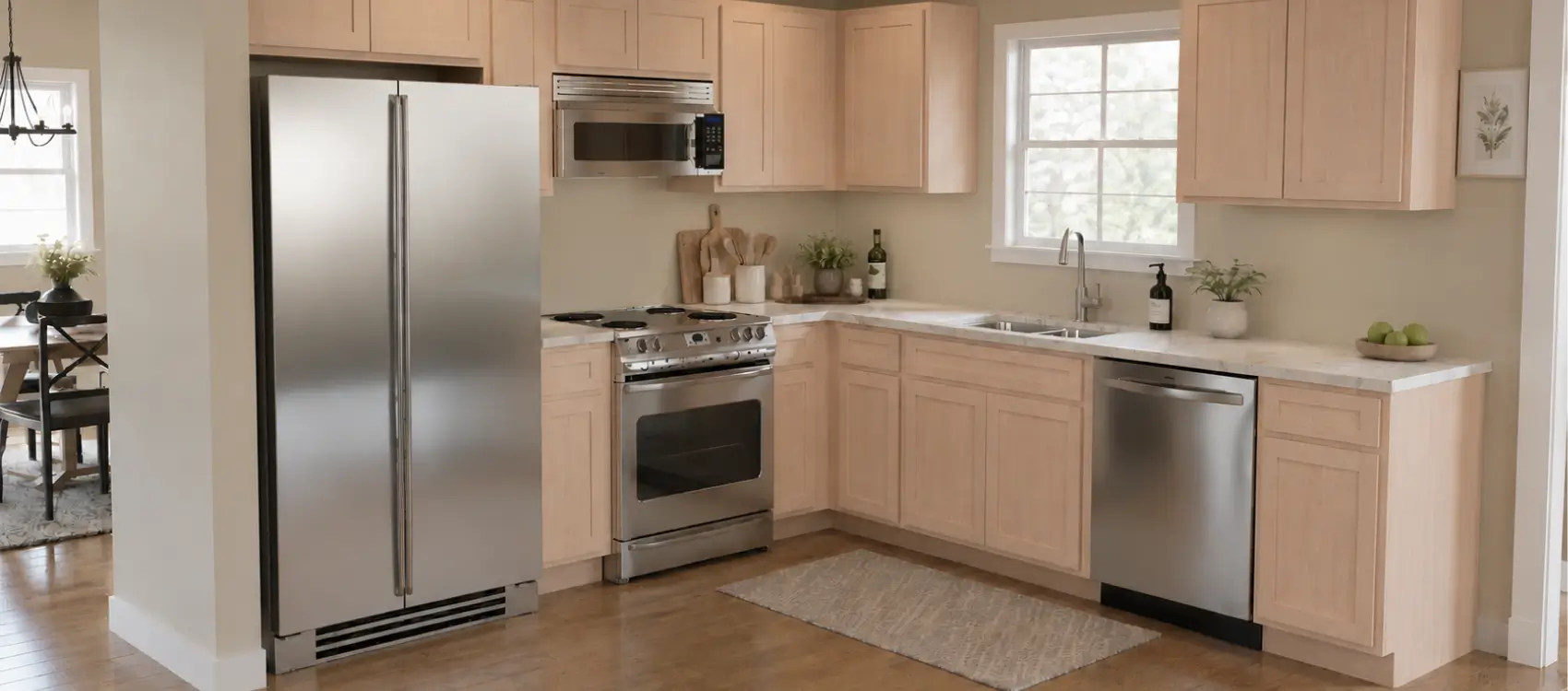 Unfinished Shaker 10x10 Kitchen Cabinets