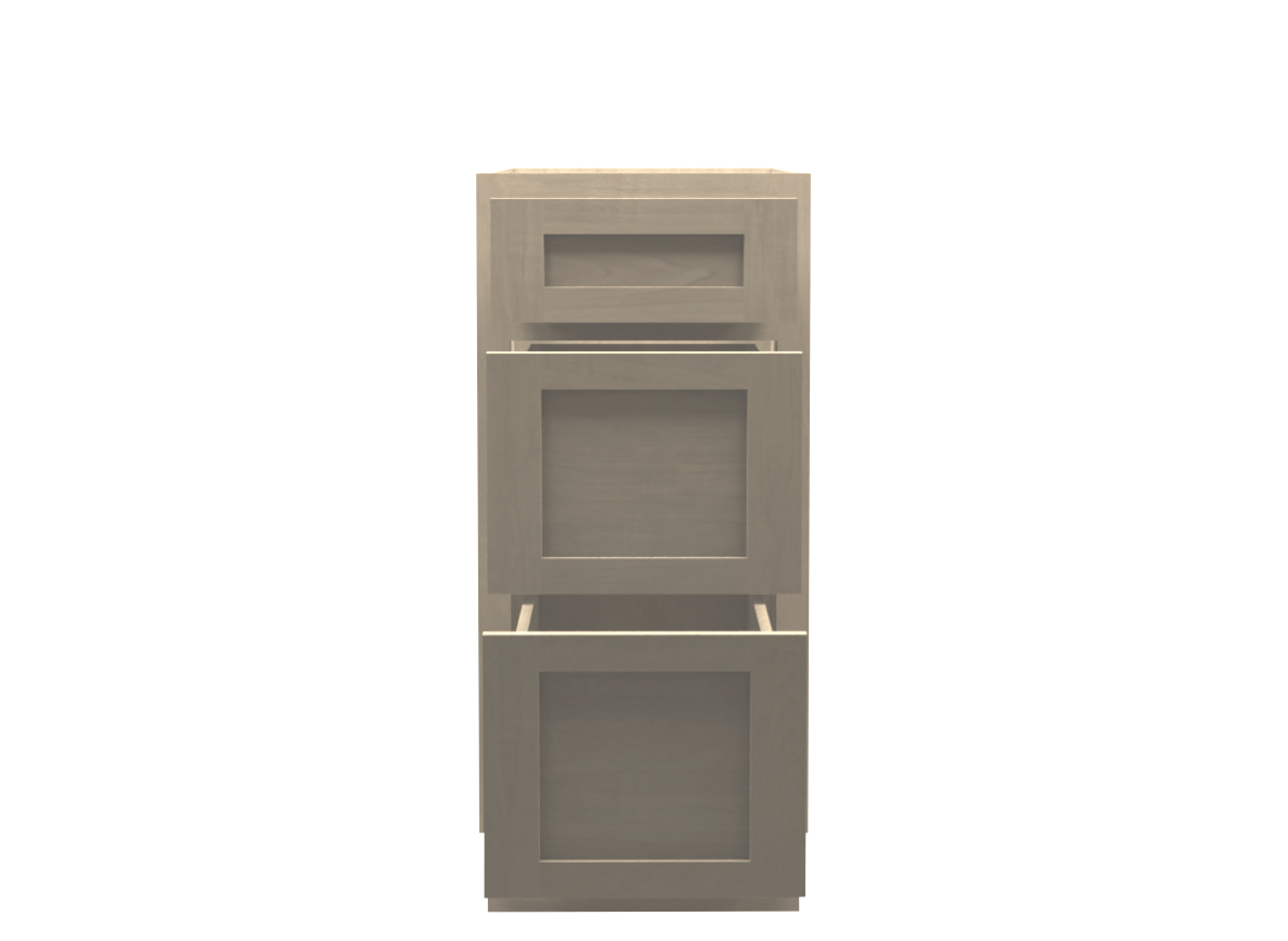 Unfinished Shaker Drawer Base Cabinet 15