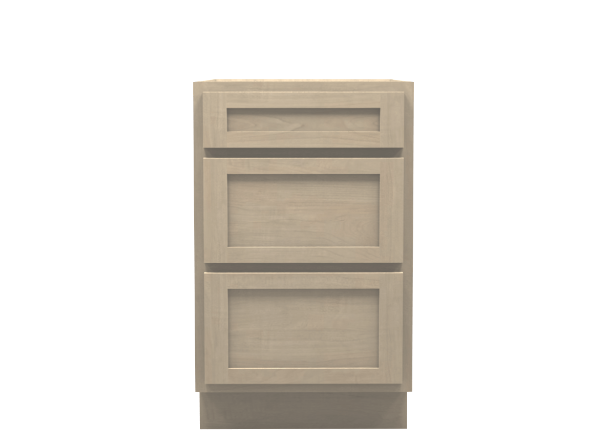 Unfinished Shaker Vanity Drawer Base Cabinet 21