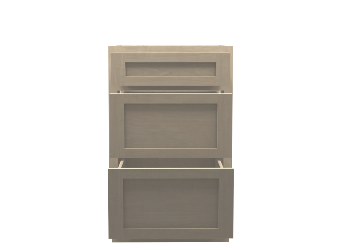 Unfinished Shaker Vanity Drawer Base Cabinet 21