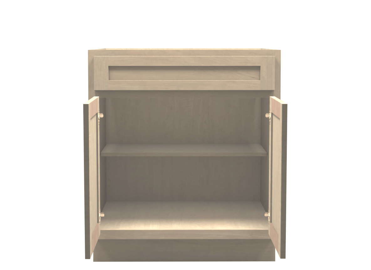 Unfinished Shaker Base Cabinet 30