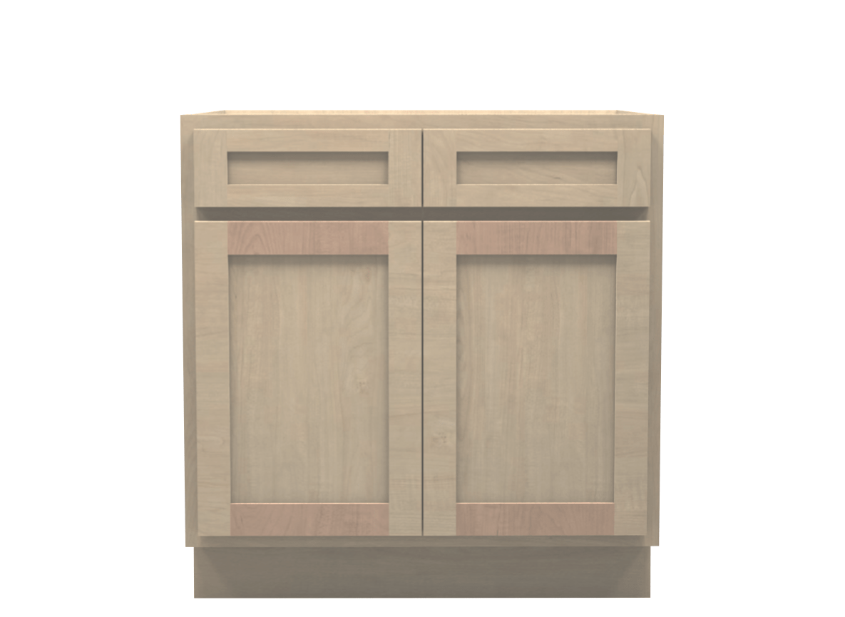Unfinished Shaker Base Cabinet 33