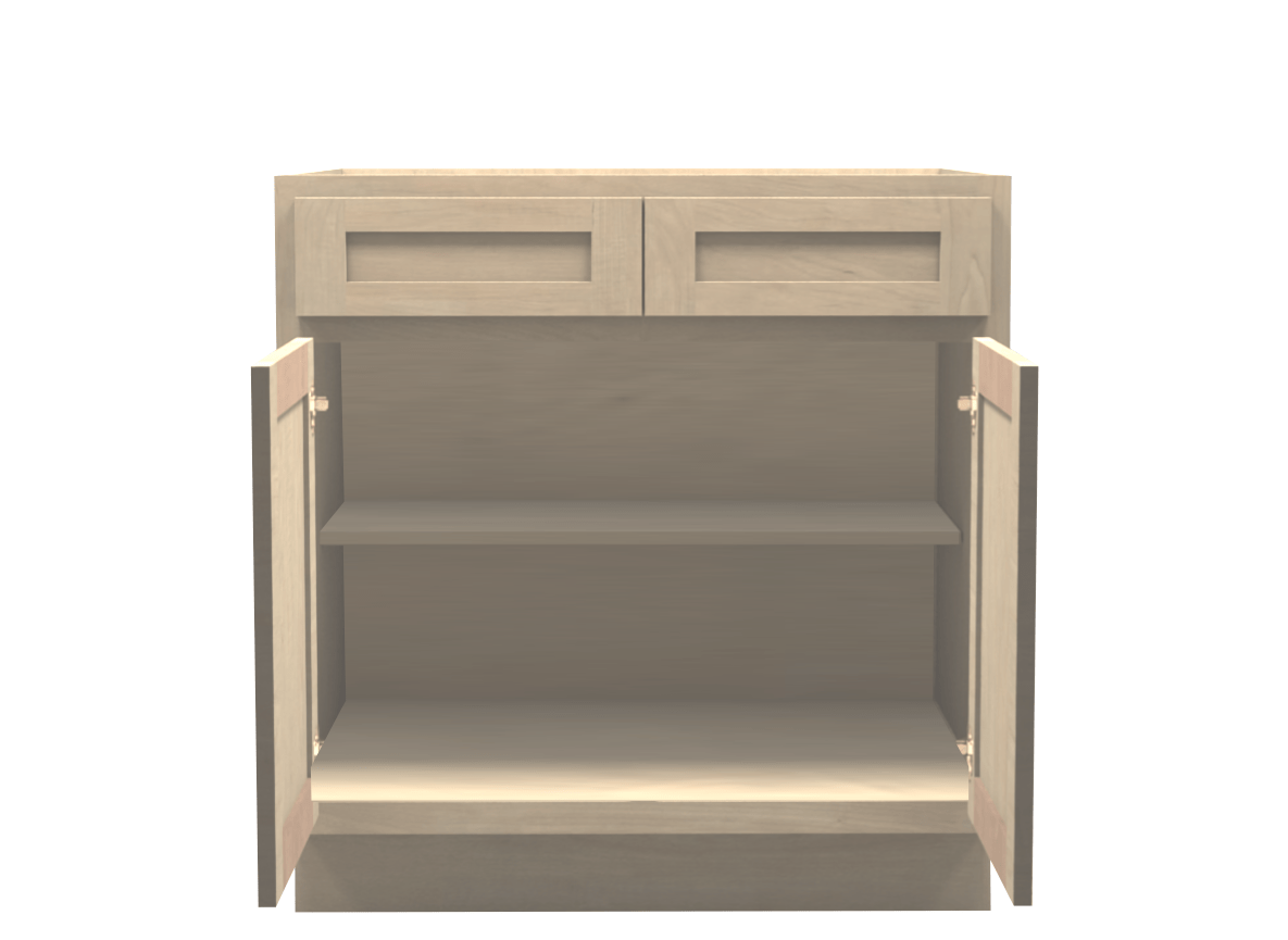 Unfinished Shaker Base Cabinet 33