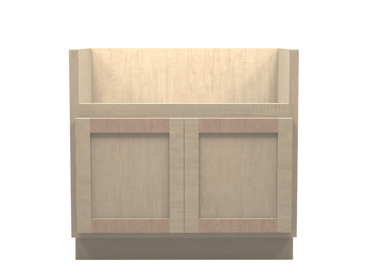 Unfinished Maple Farm Sink Base Cabinet 36