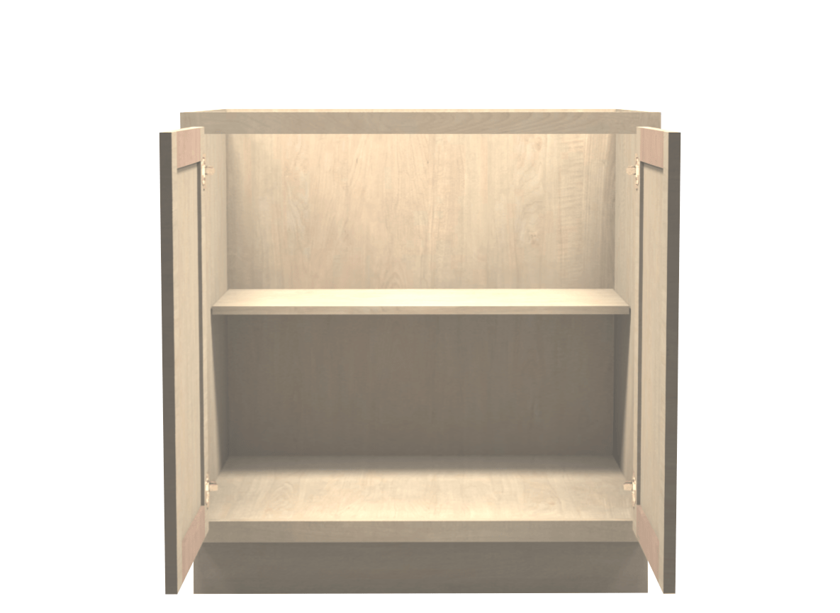 Unfinished Shaker Full Door Base Cabinet 33