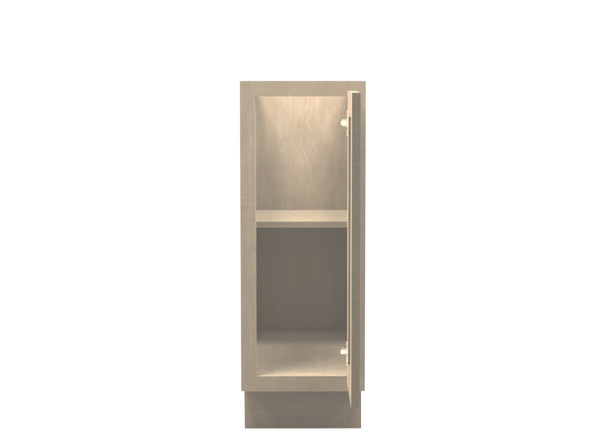 Unfinished Shaker Vanity Full Door Base Cabinet 12