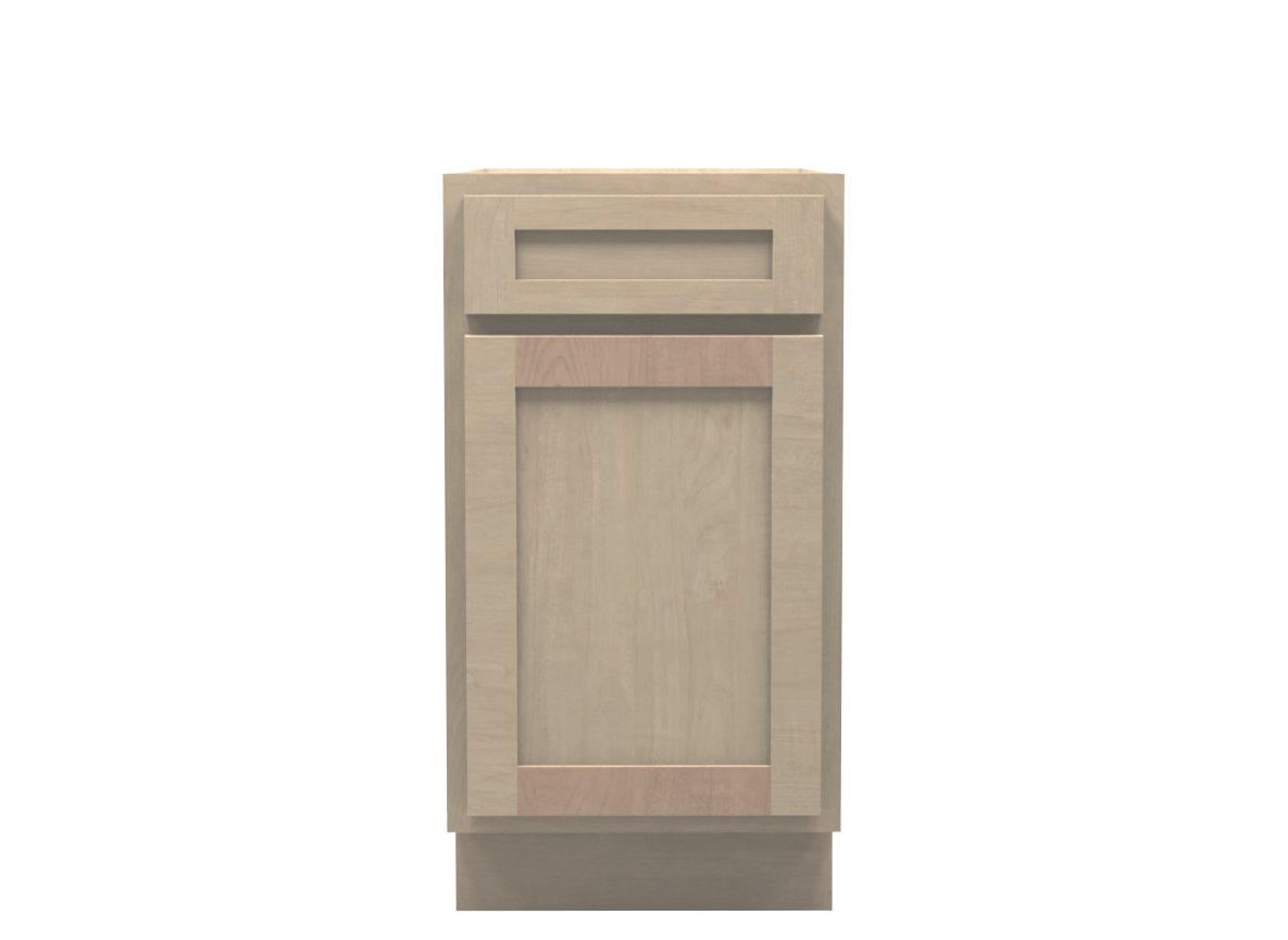 Unfinished Shaker Vanity Base Cabinet 18