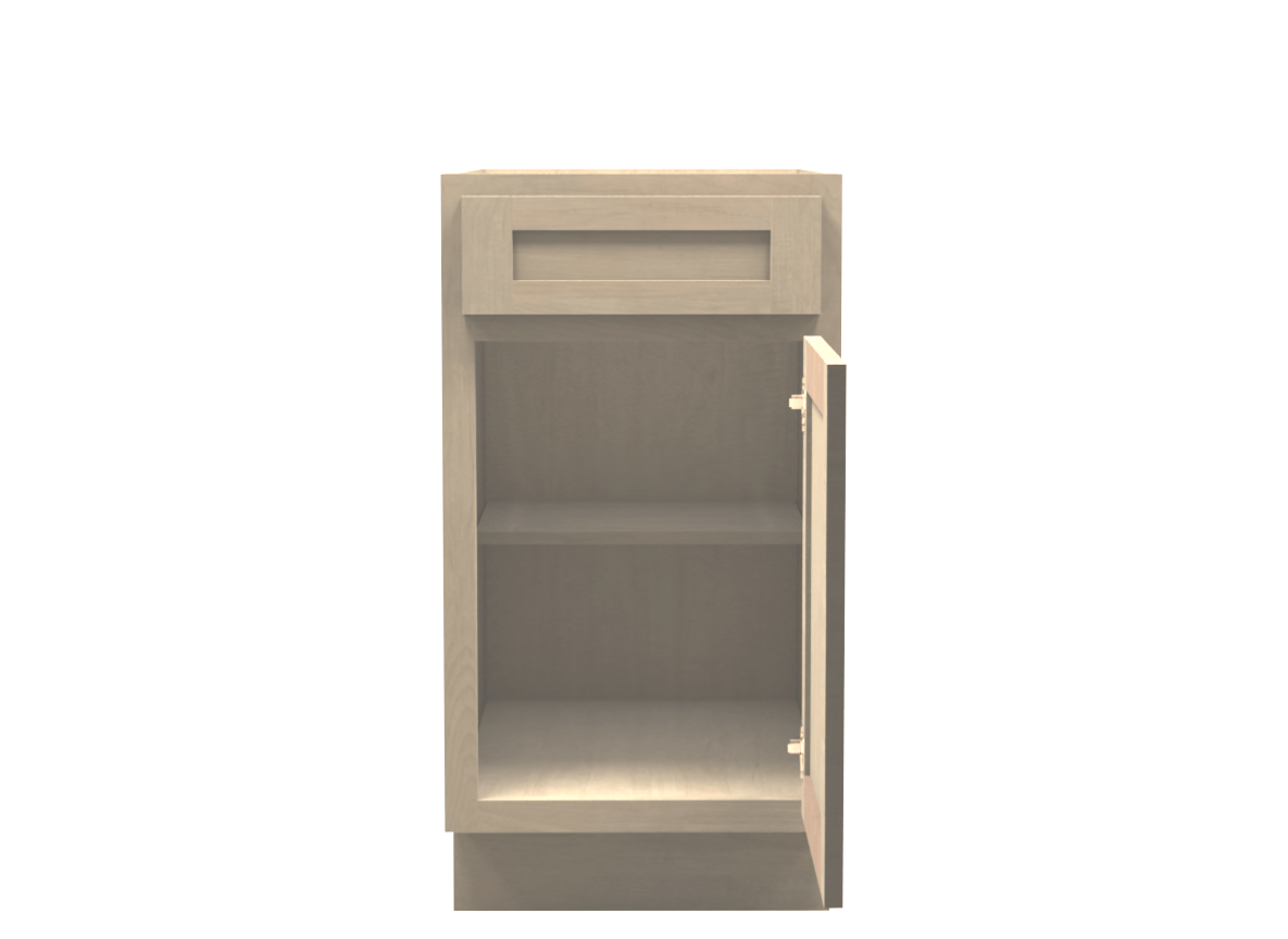 Unfinished Shaker Vanity Base Cabinet 18