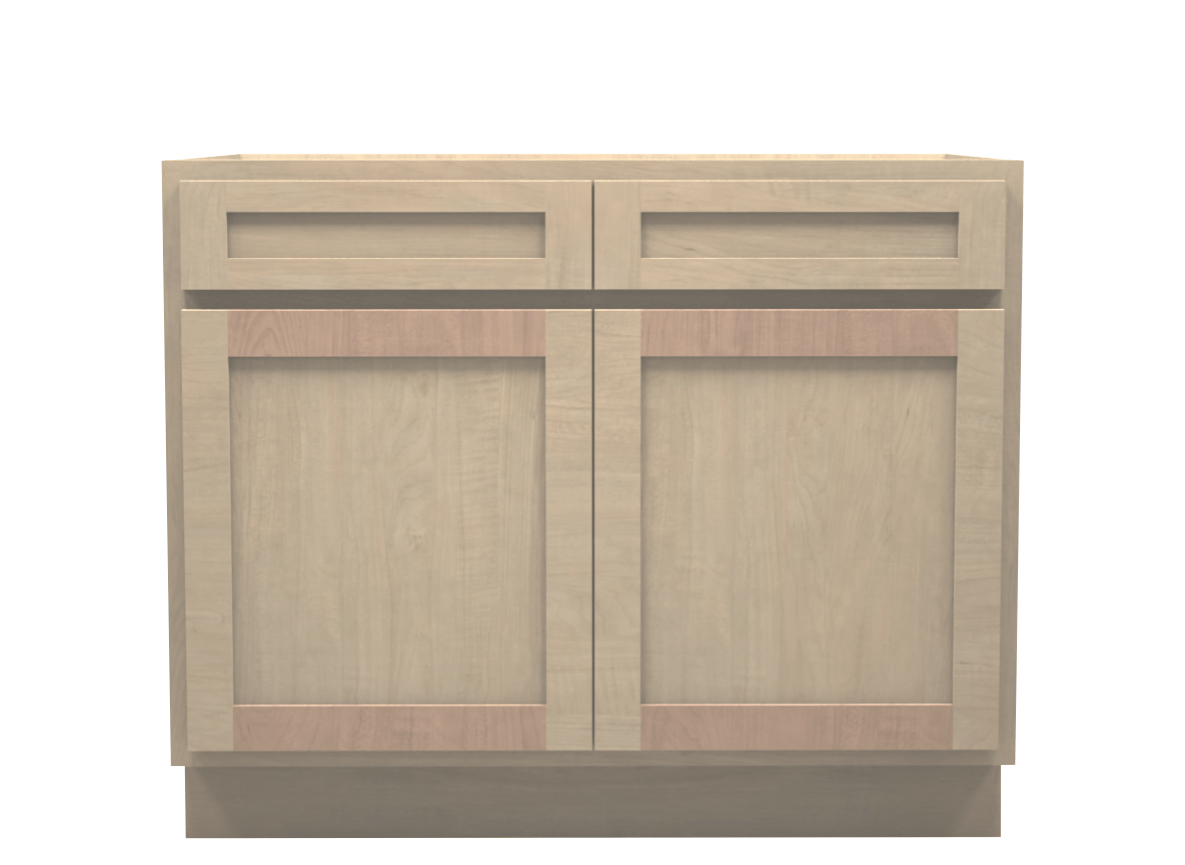 Unfinished Shaker Vanity Base Cabinet 42