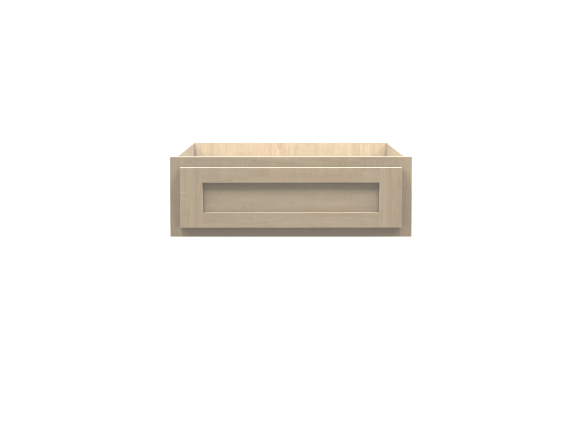 Unfinished Maple Vanity Desk Drawer Cabinet 24