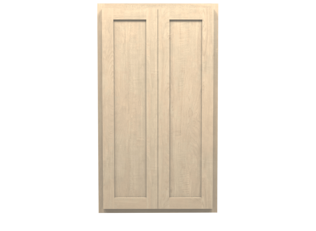 Unfinished Maple Wall Cabinet 24" Wide 42" Tall