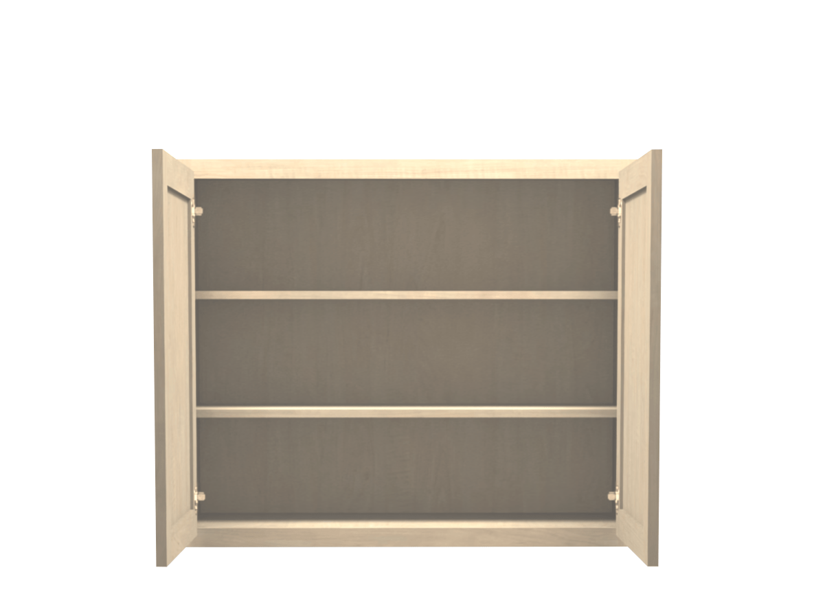 Unfinished Shaker Wall Cabinet 36