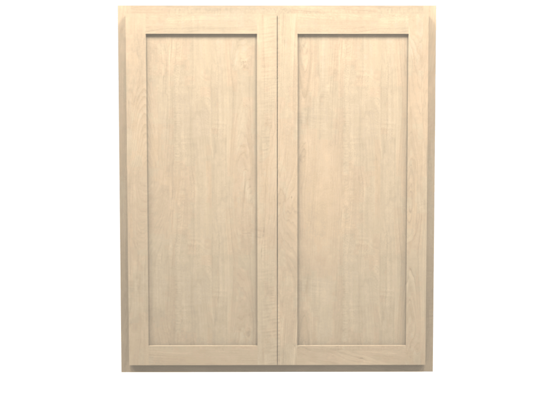 Unfinished Maple Wall Cabinet 36" Wide 42" Tall