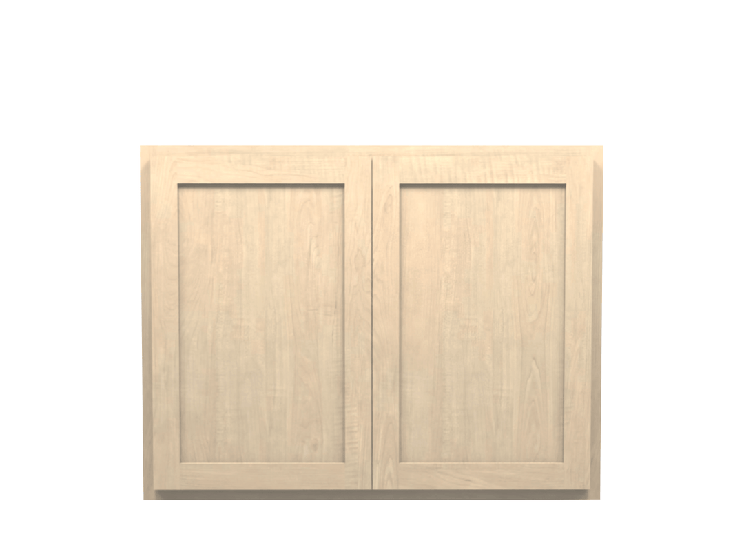 Unfinished Maple Wall Cabinet 39" Wide 30" Tall