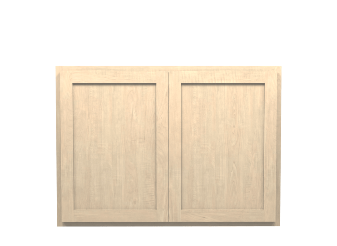 Unfinished Maple Wall Cabinet 42" Wide 30" Tall