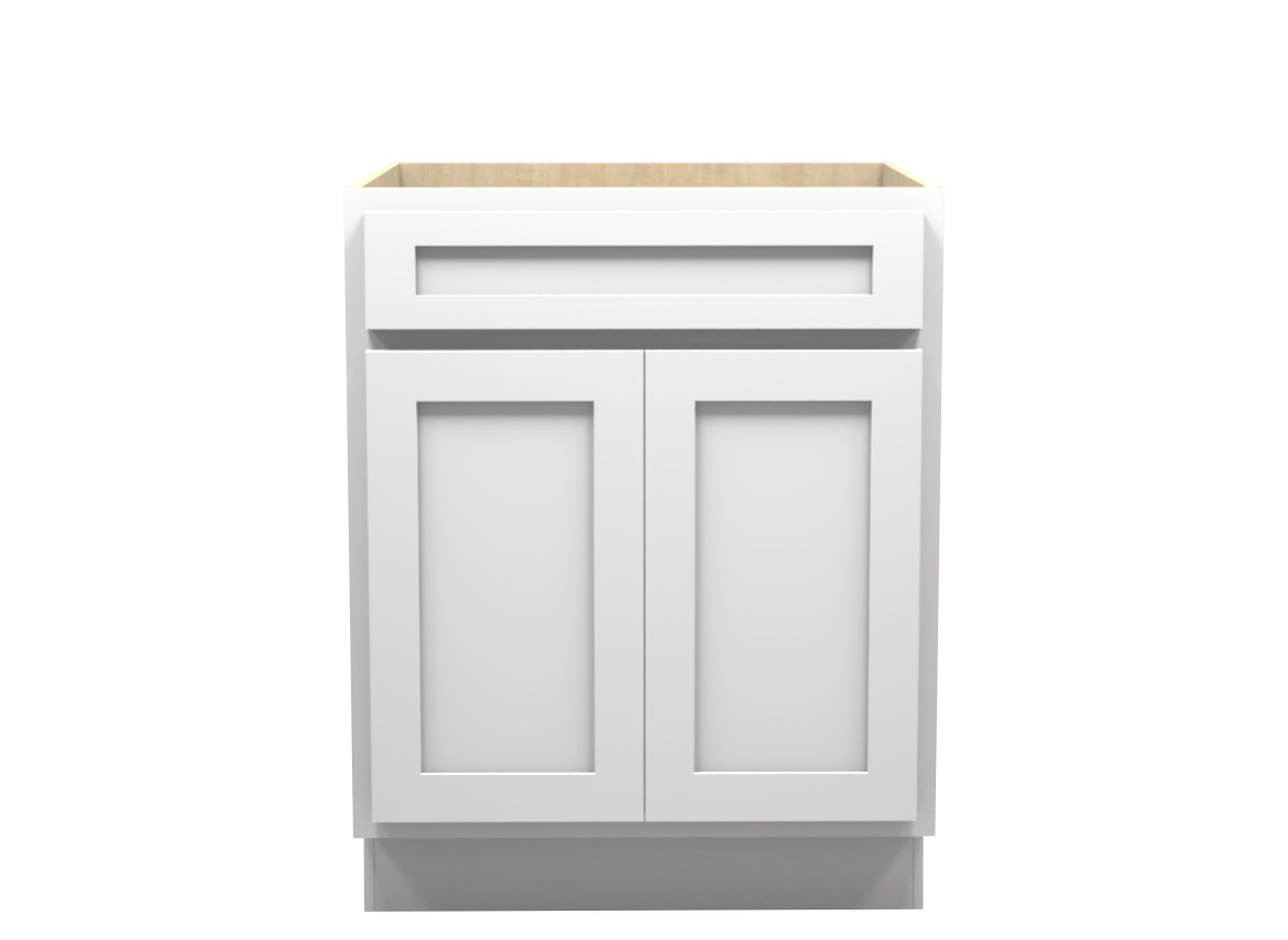 American Made Shaker RTA B27 Base Cabinet-White