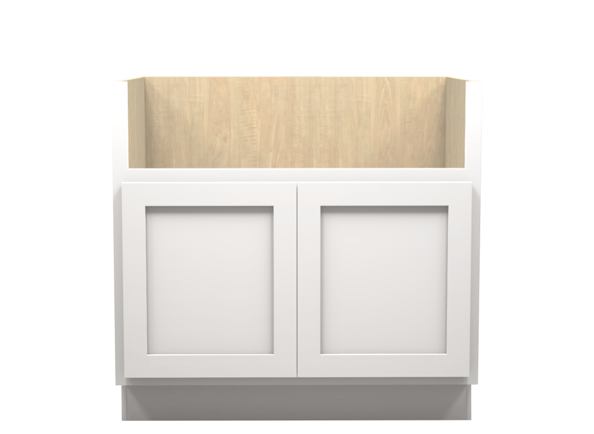 36-Inch White Farmhouse Sink Base Cabinet