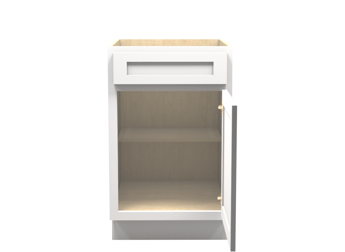 American Made Shaker RTA VB21 Vanity Base Cabinet-White