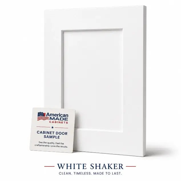 White Shaker Cabinet Door Sample