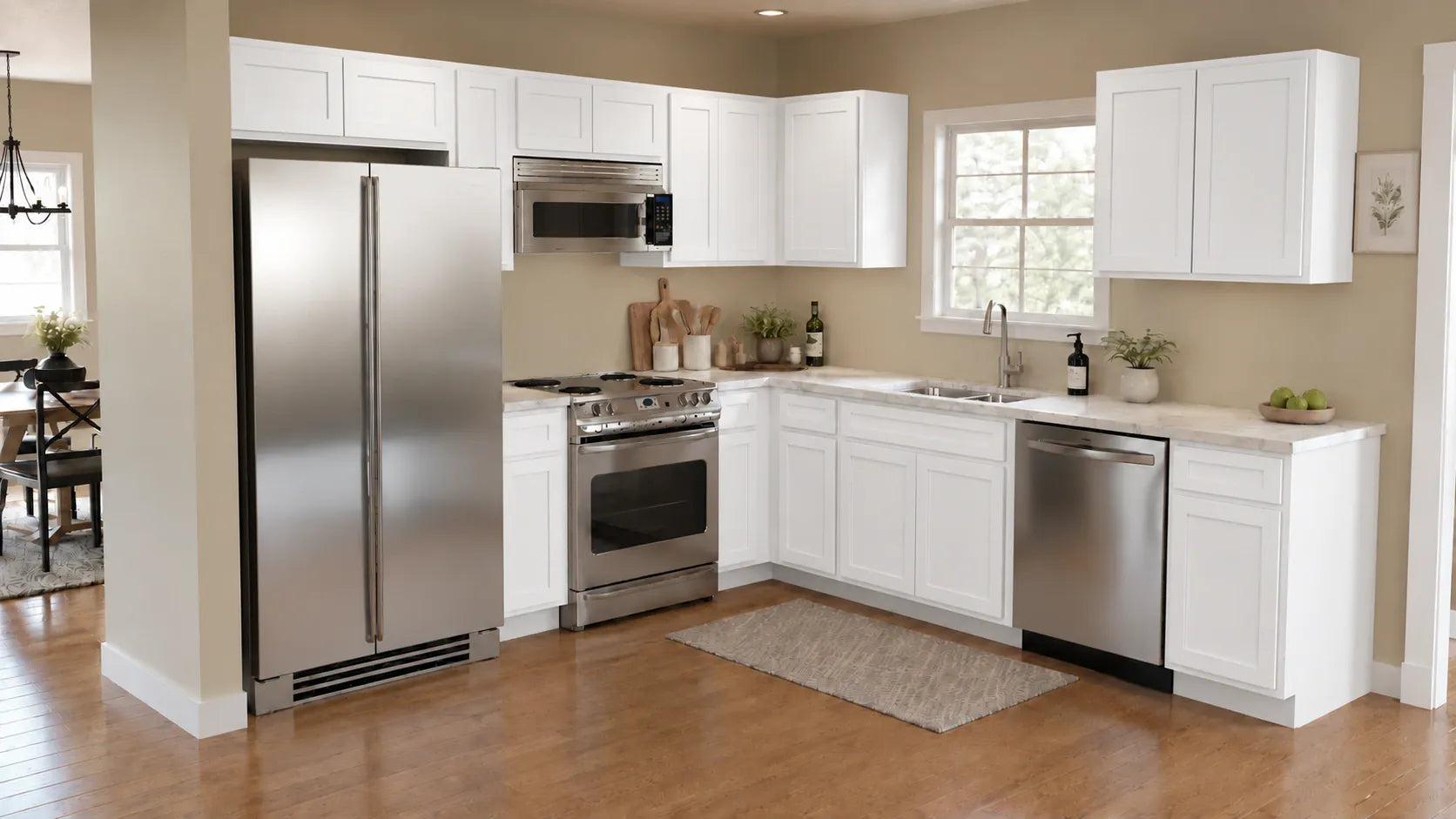 White Shaker 10 x 10 Kitchen